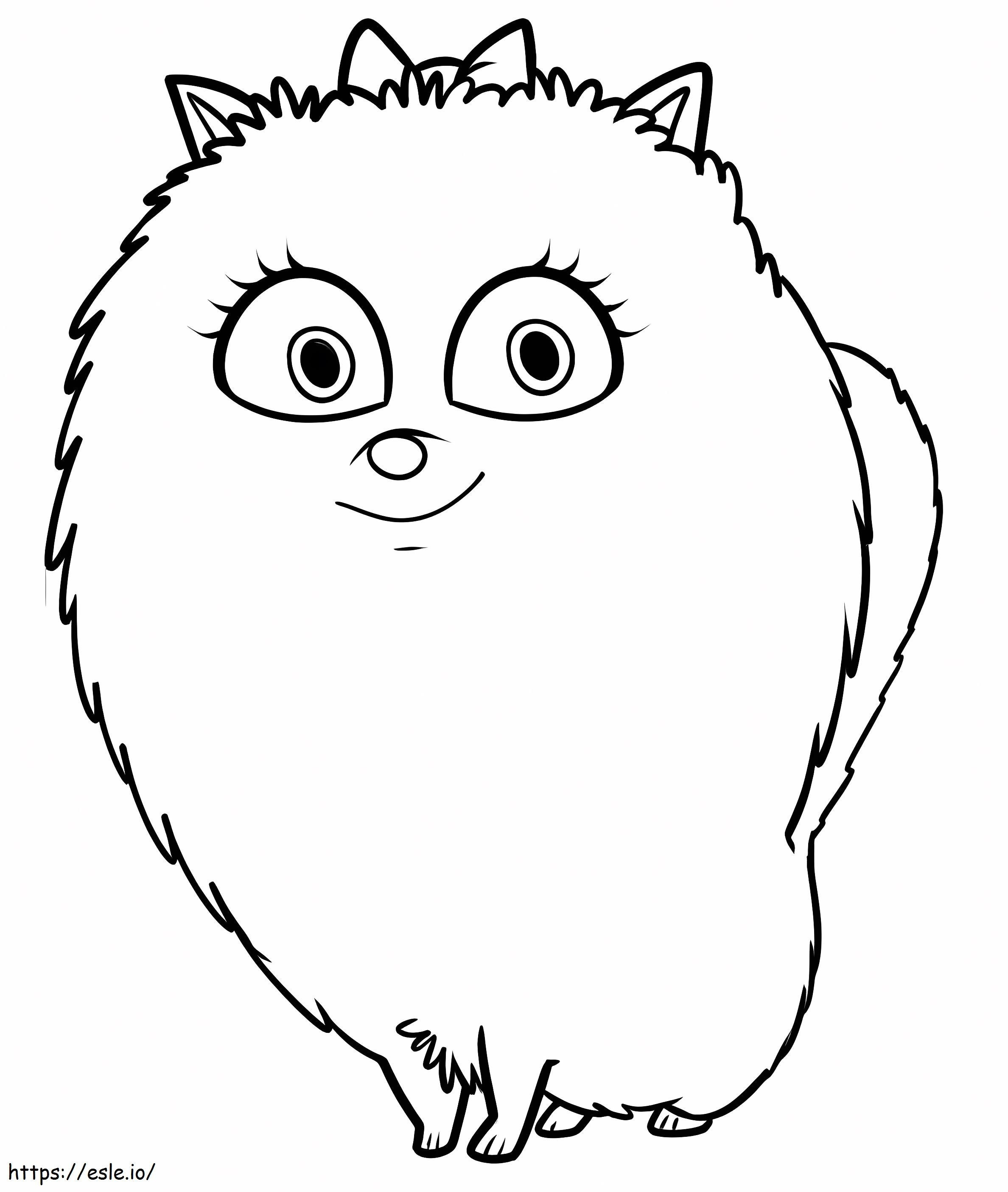 Gidget Is Smiling coloring page