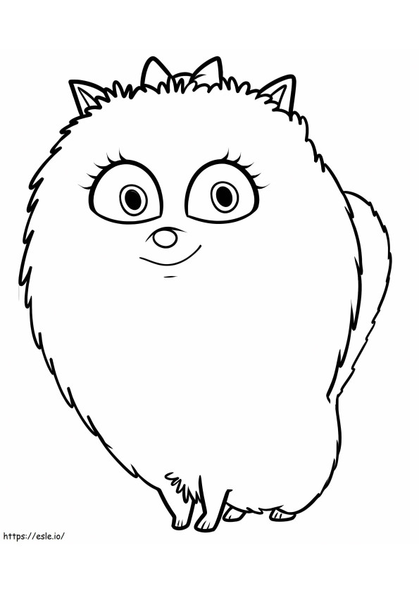 Gidget Is Smiling coloring page