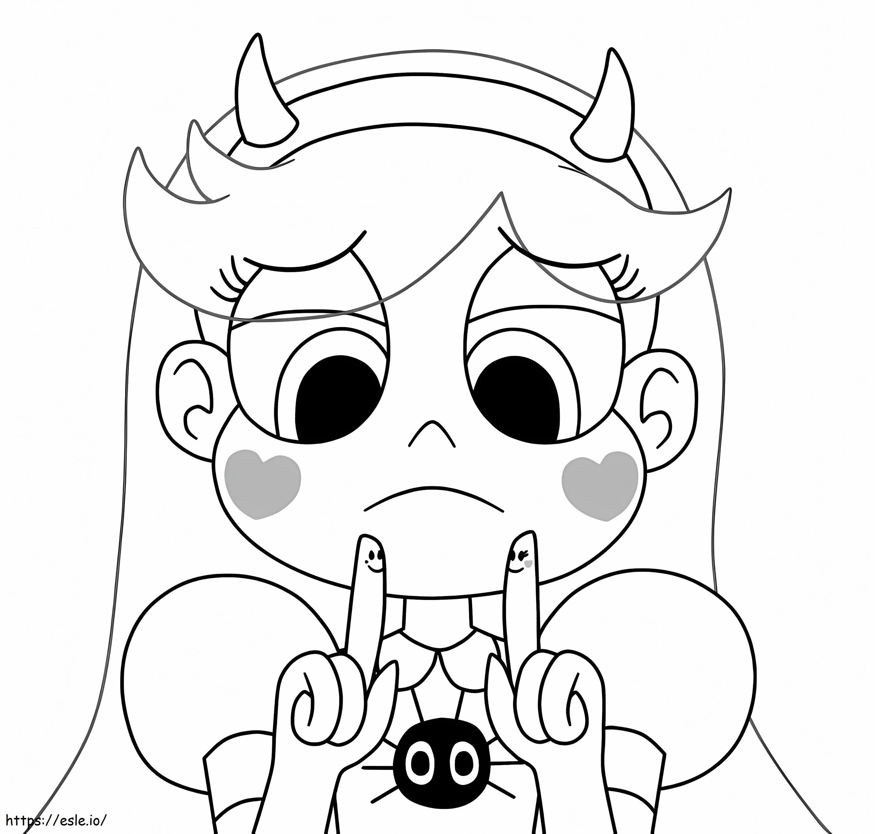 Star Butterfly è triste da colorare