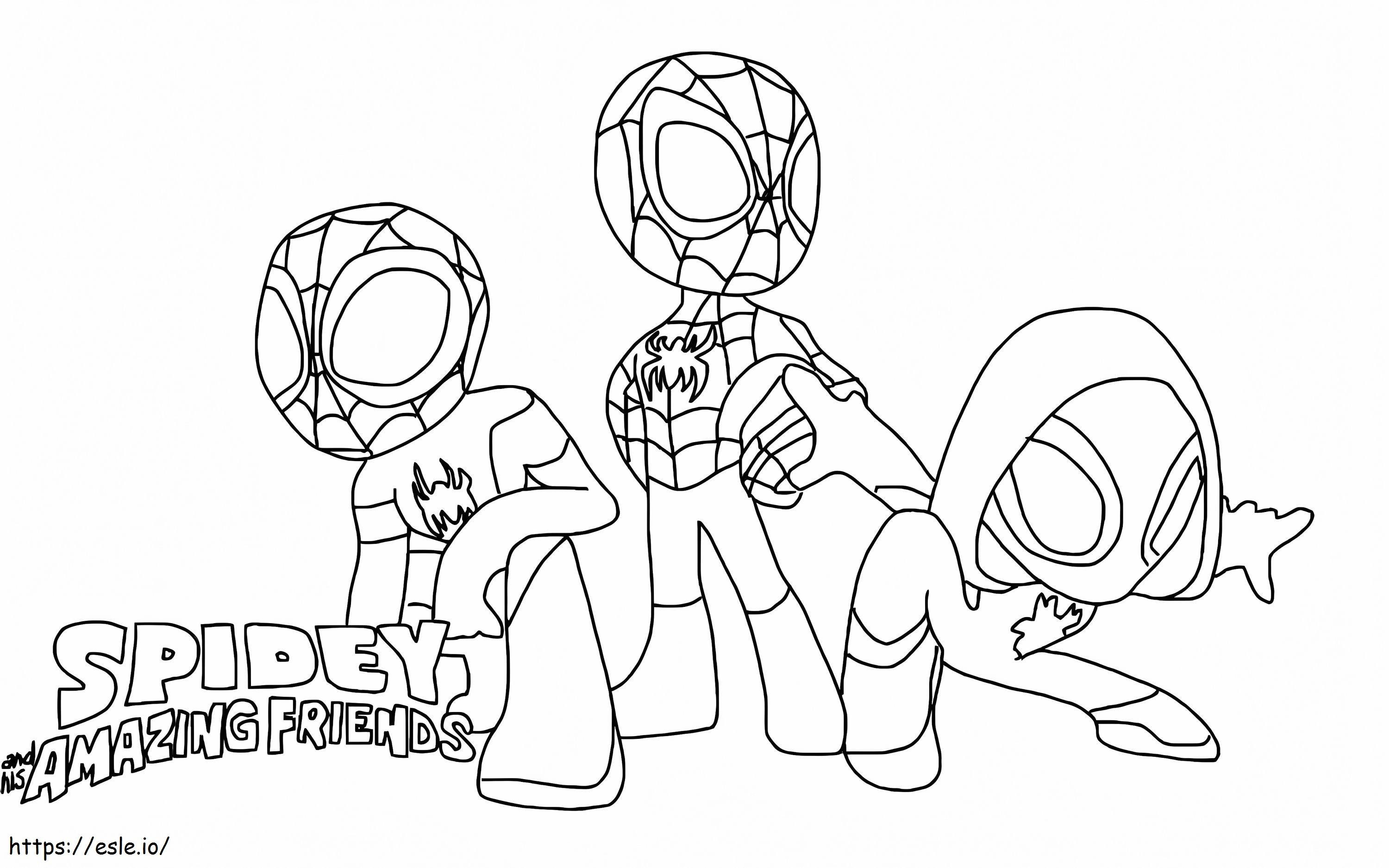 Free Spidey And His Amazing Friends coloring page
