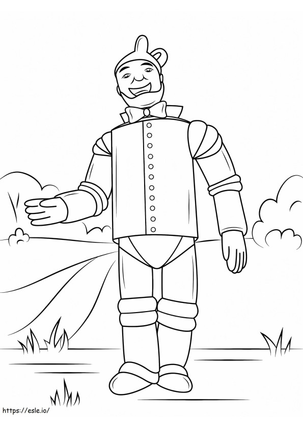 Wizard Of Oz Tin Man coloring page