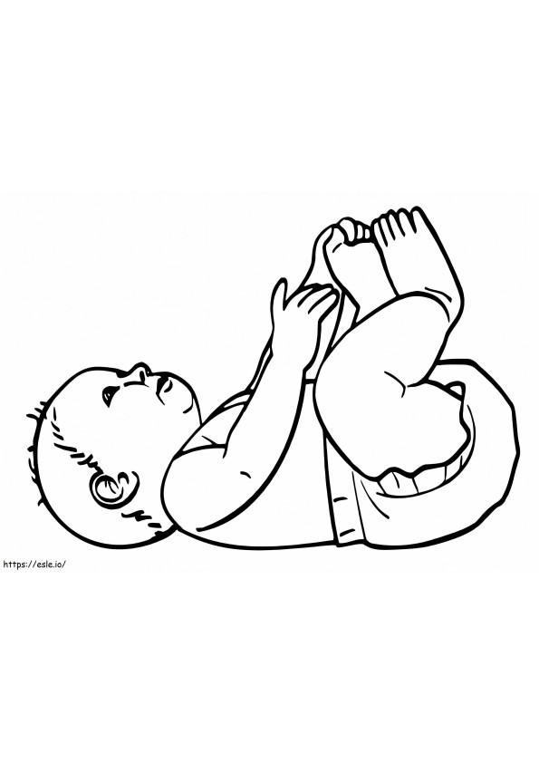 Newborn Baby coloring page