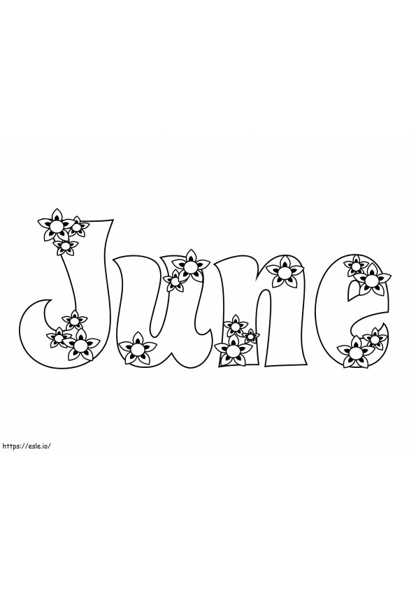 June 5 coloring page