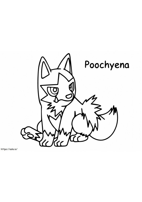 Poochyena Cute E1600670584589 coloring page