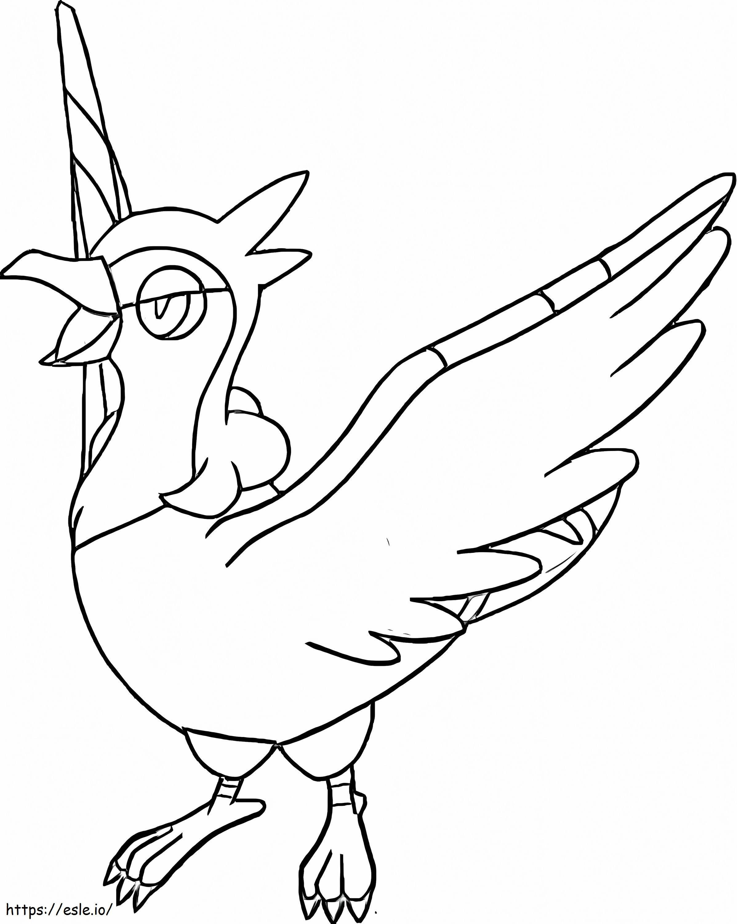Tranquill Pokemon 3 coloring page