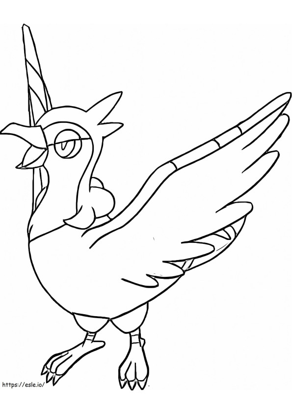 Tranquill Pokemon 3 coloring page