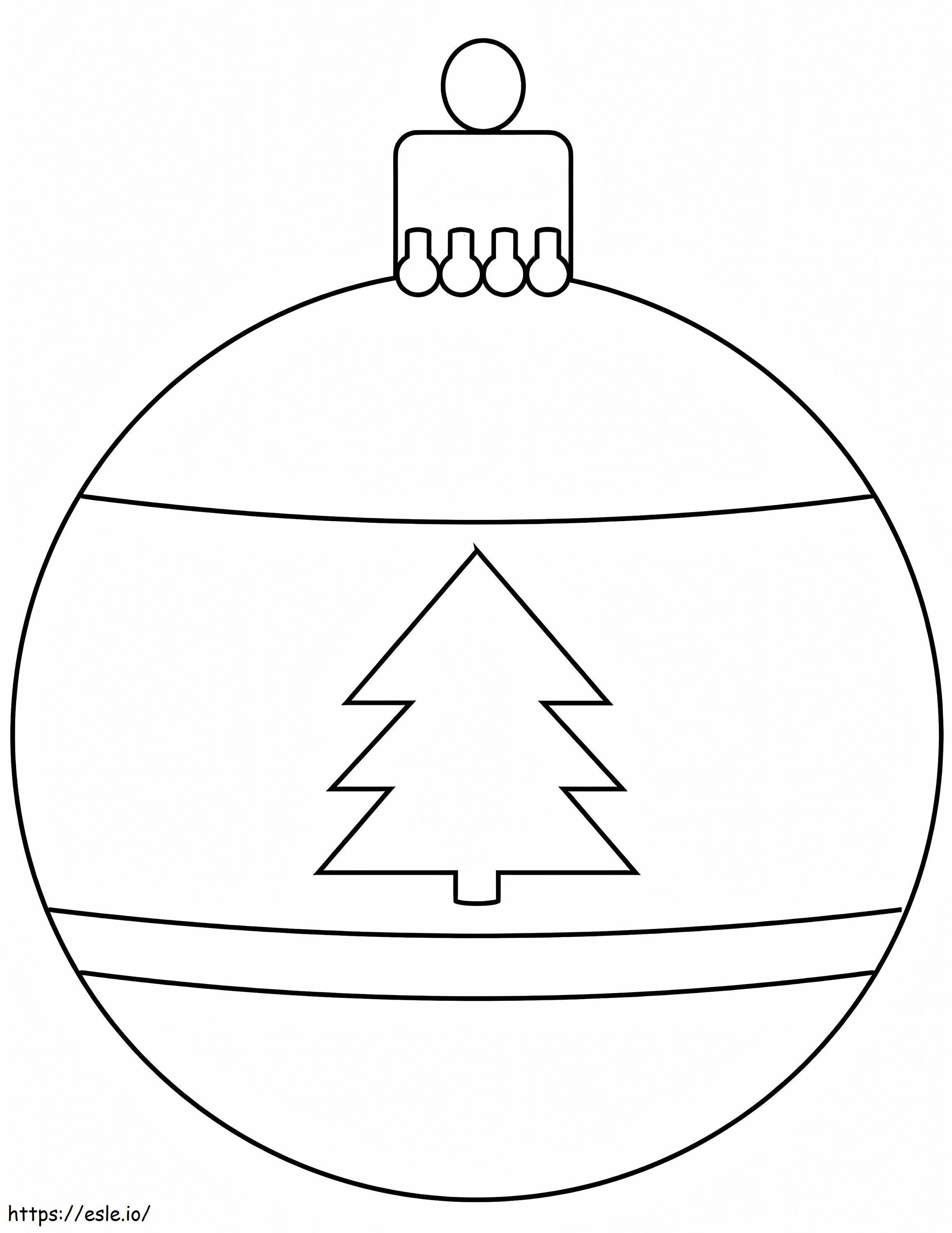 Weihnachtskugel-Ornament ausmalbilder