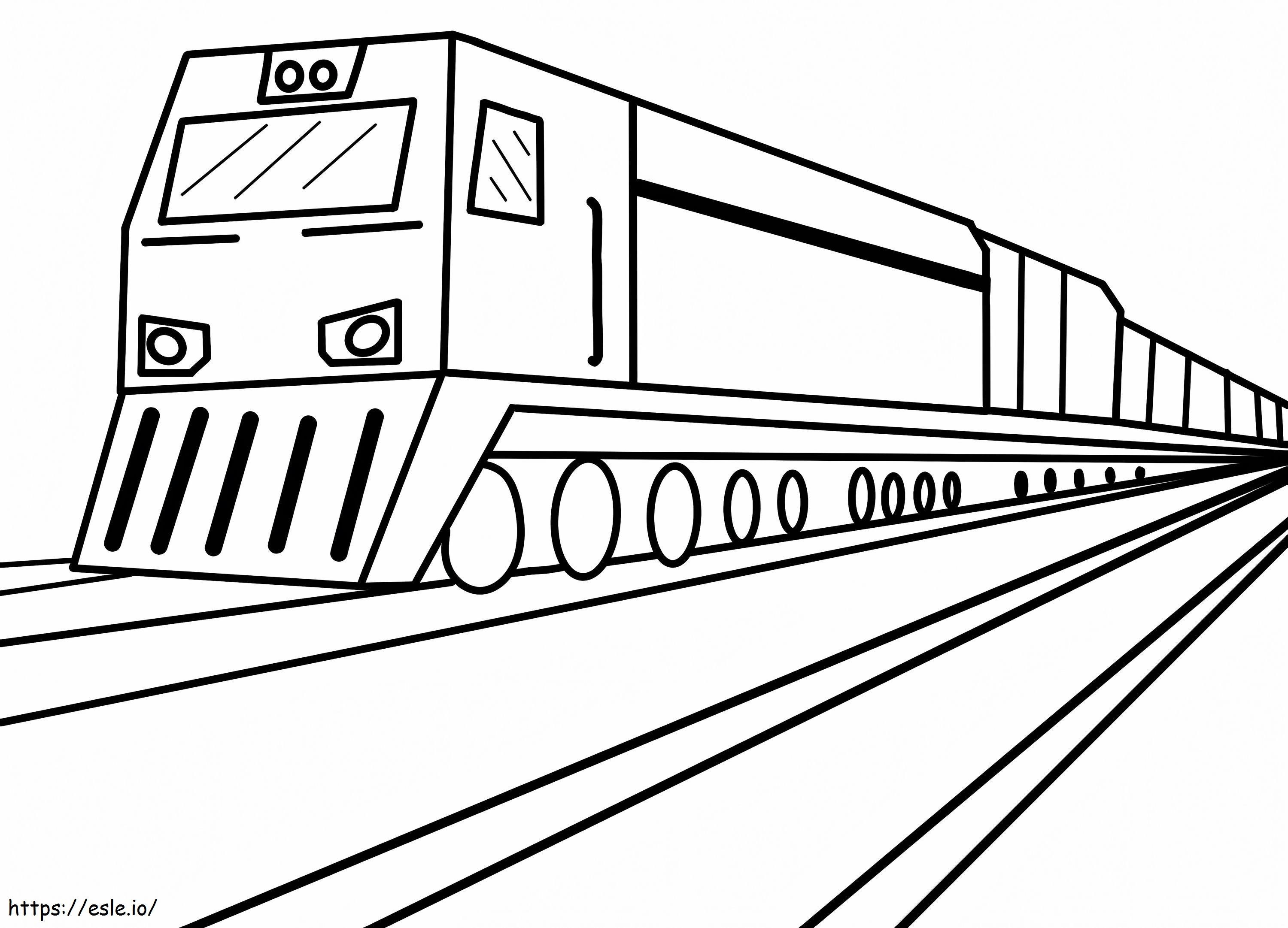 Freight Train To Print coloring page
