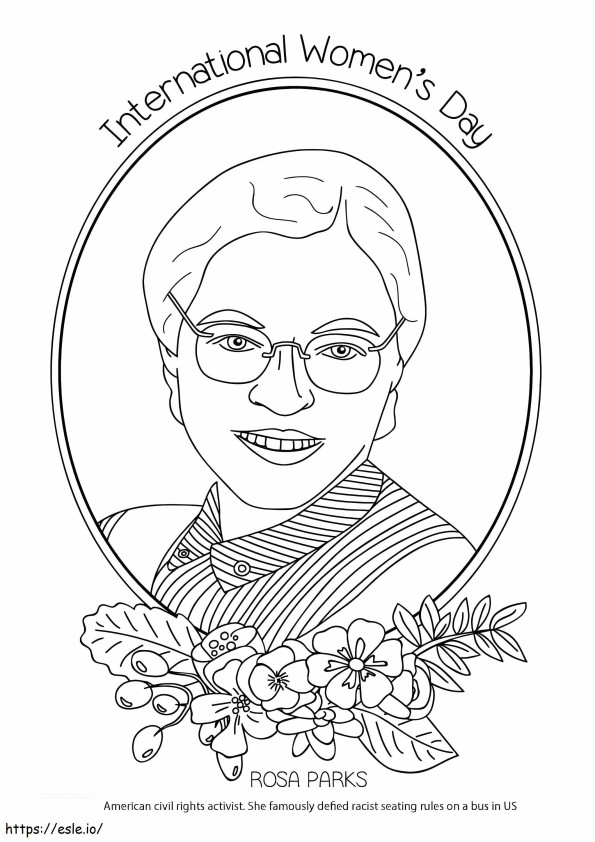 Rose Parks 3 coloring page