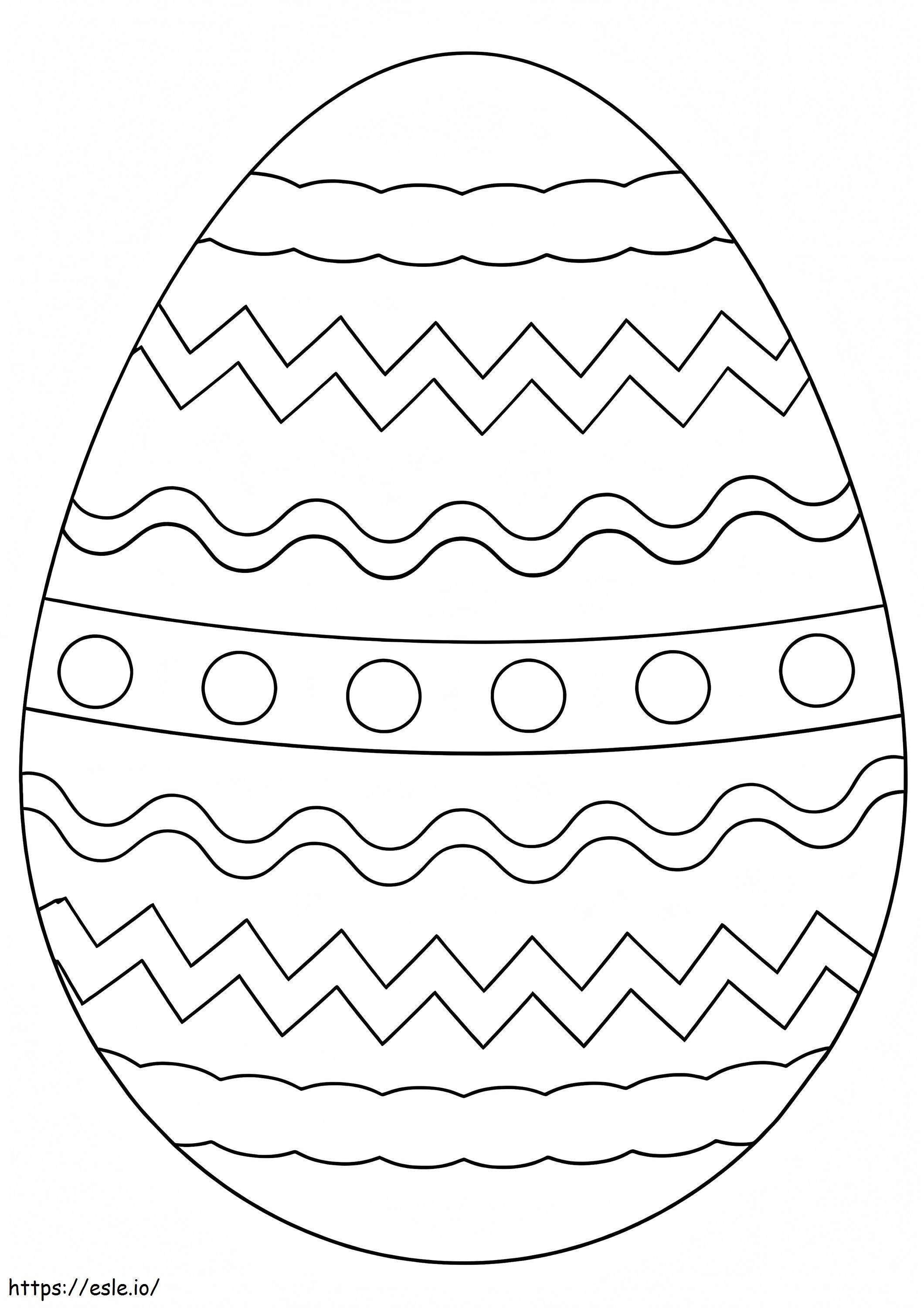 Dolce Uovo Di Pasqua da colorare