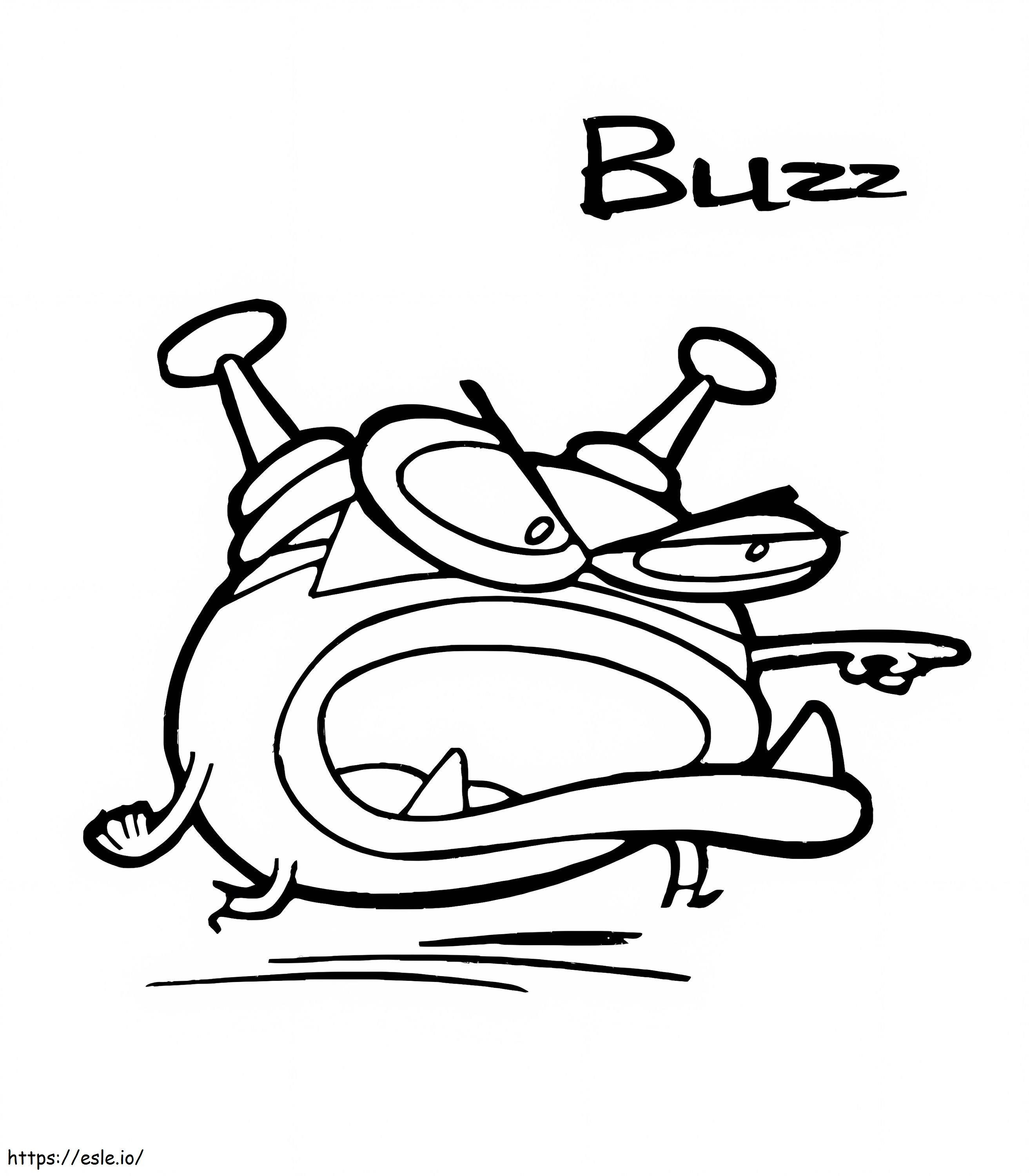 Buzz from Cyberchase värityskuva