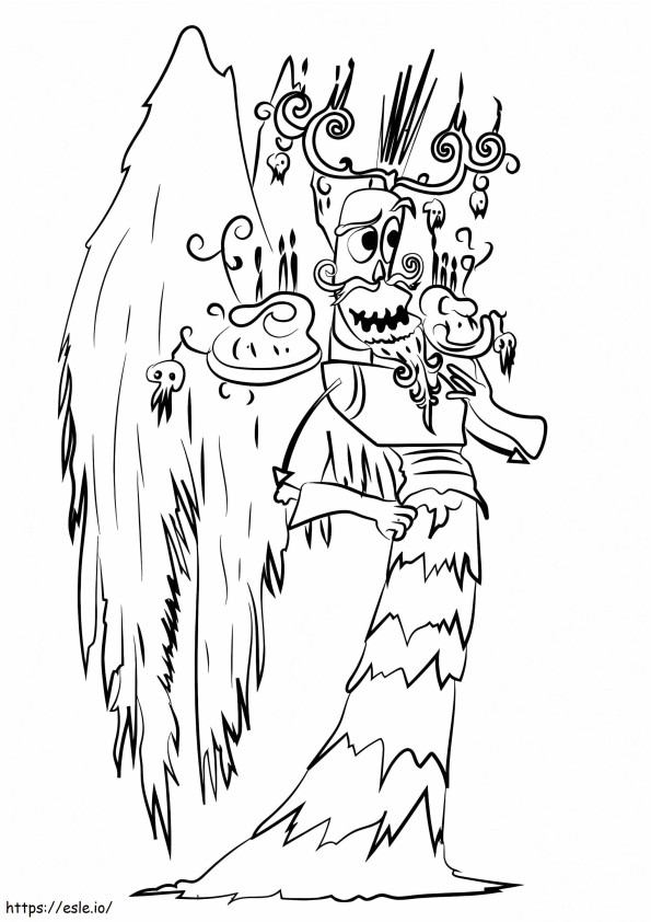 Xibalba From The Book Of Life coloring page
