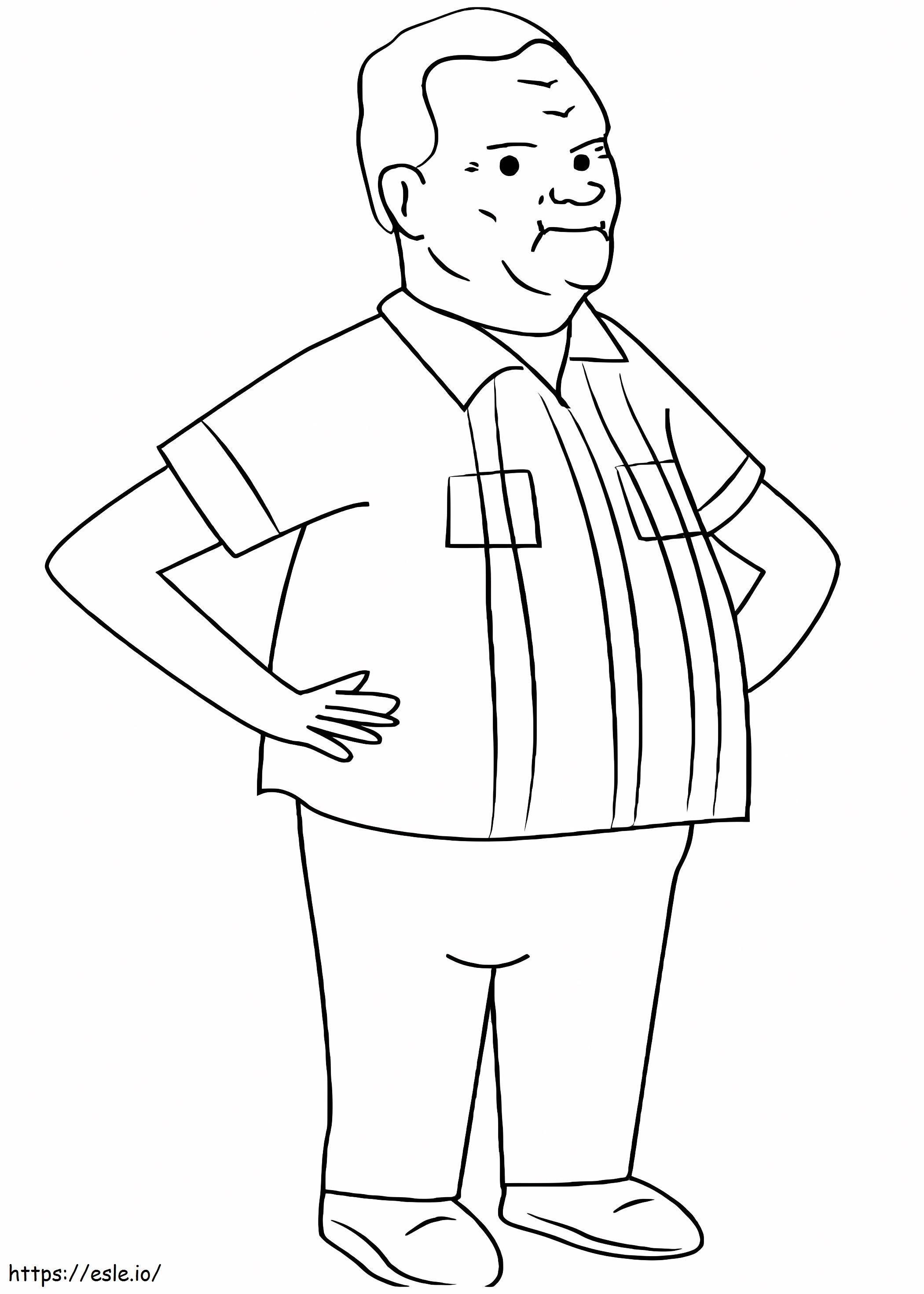 Cotton Hill From King Of The Hill coloring page