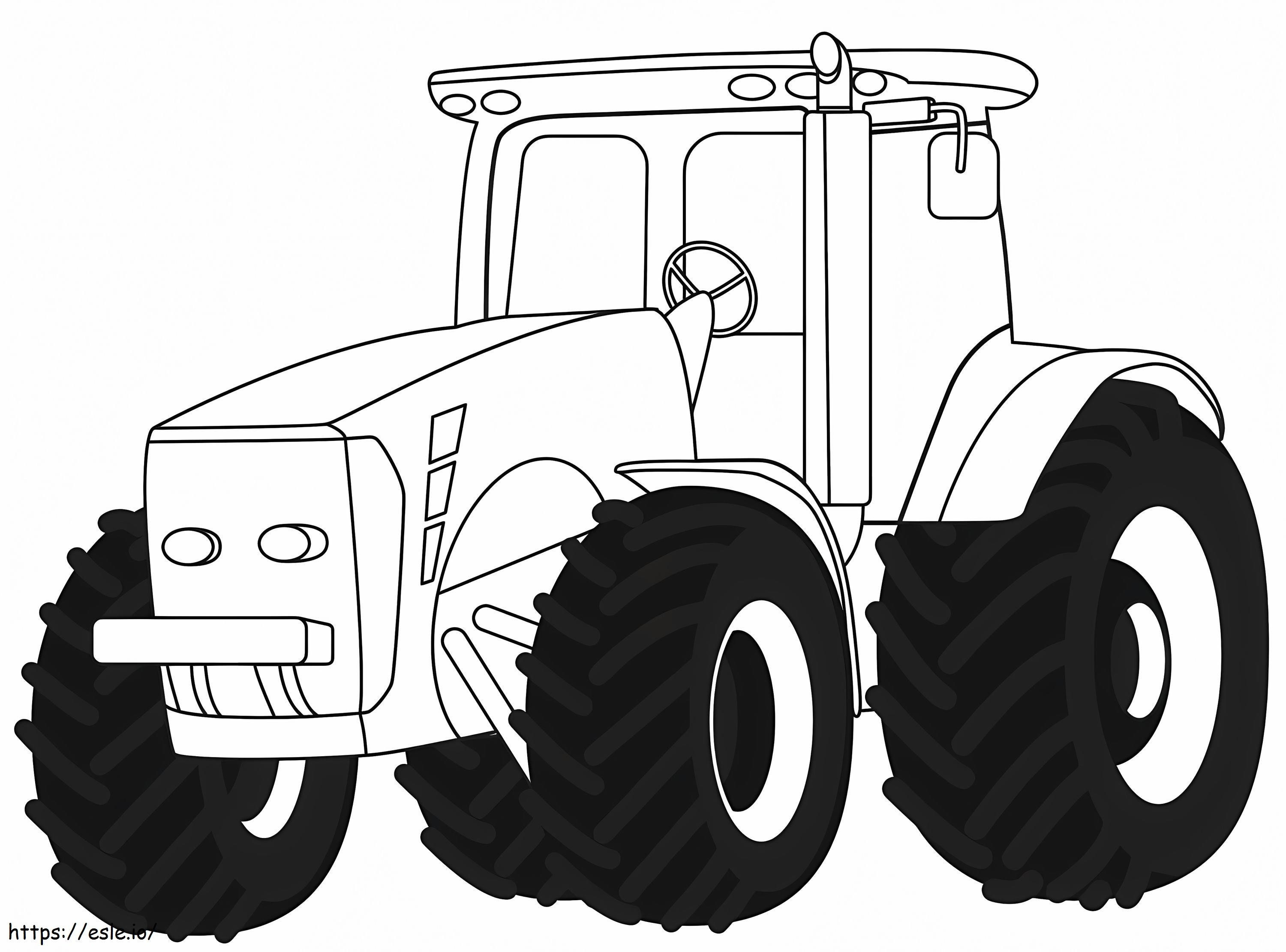 Agriculture Tractor coloring page