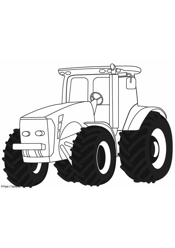 農業用トラクター ぬりえ - 塗り絵