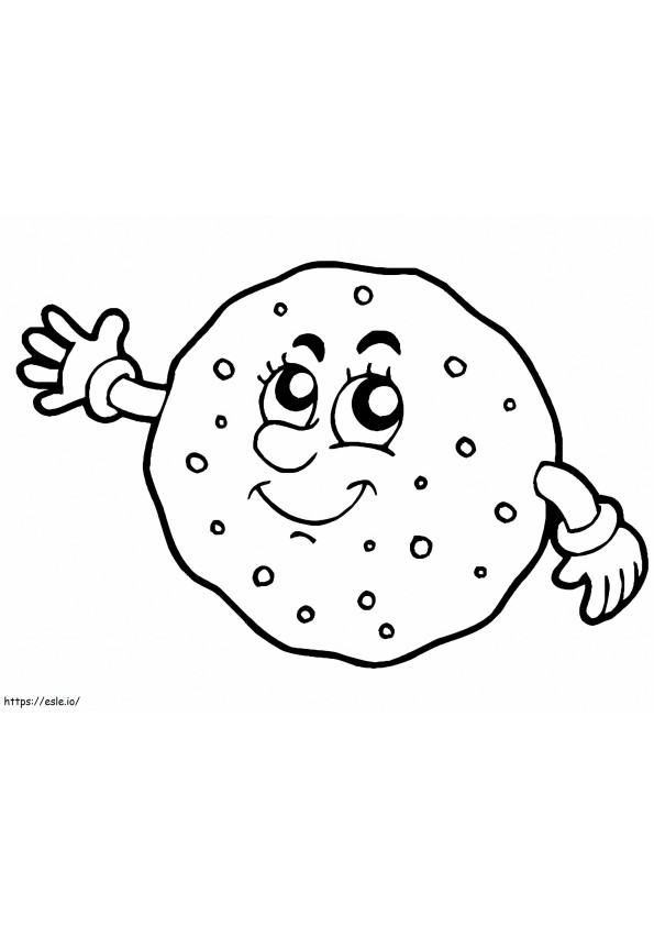 Cartoon Cookie coloring page