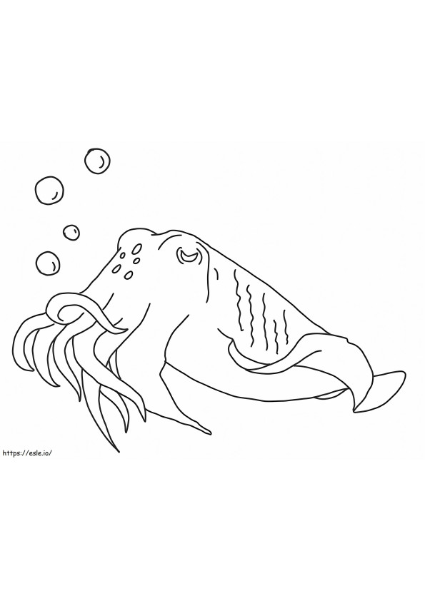 Tintenfisch zum Ausdrucken ausmalbilder