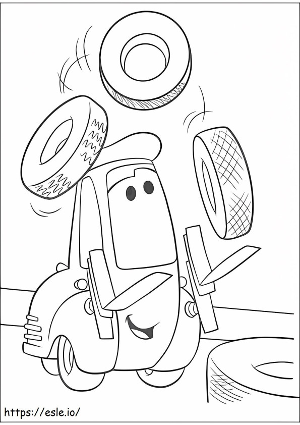 Happy Guido A4 coloring page