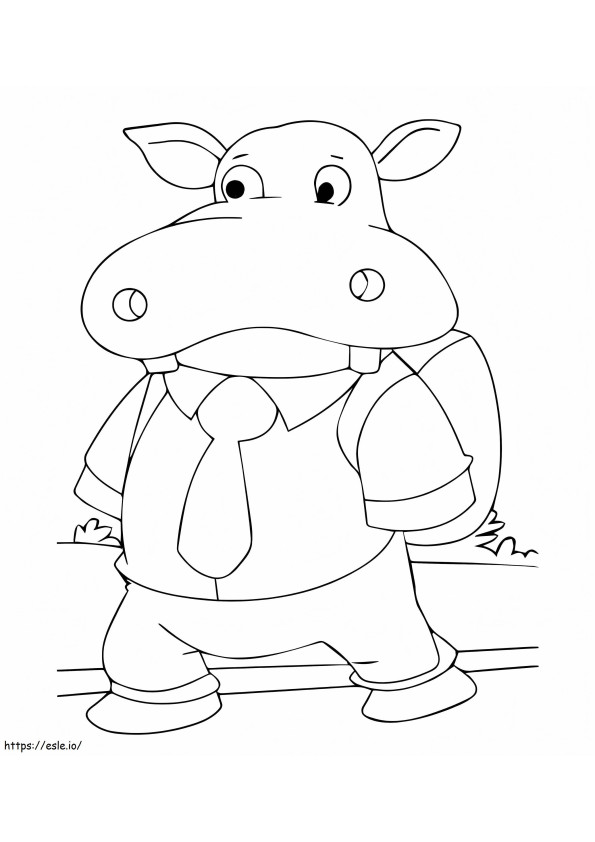 Standing Hippo