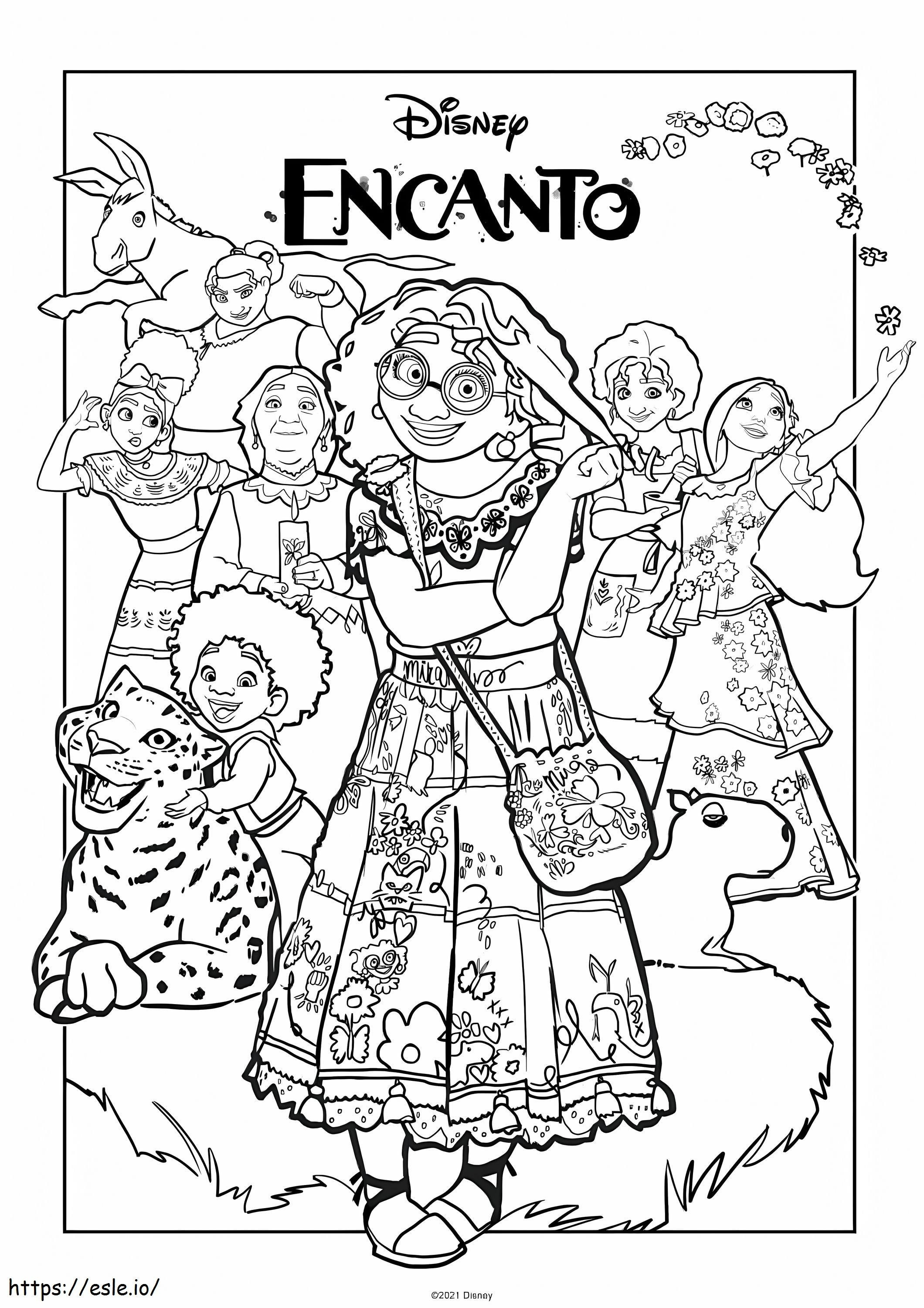Cartoon Family coloring page