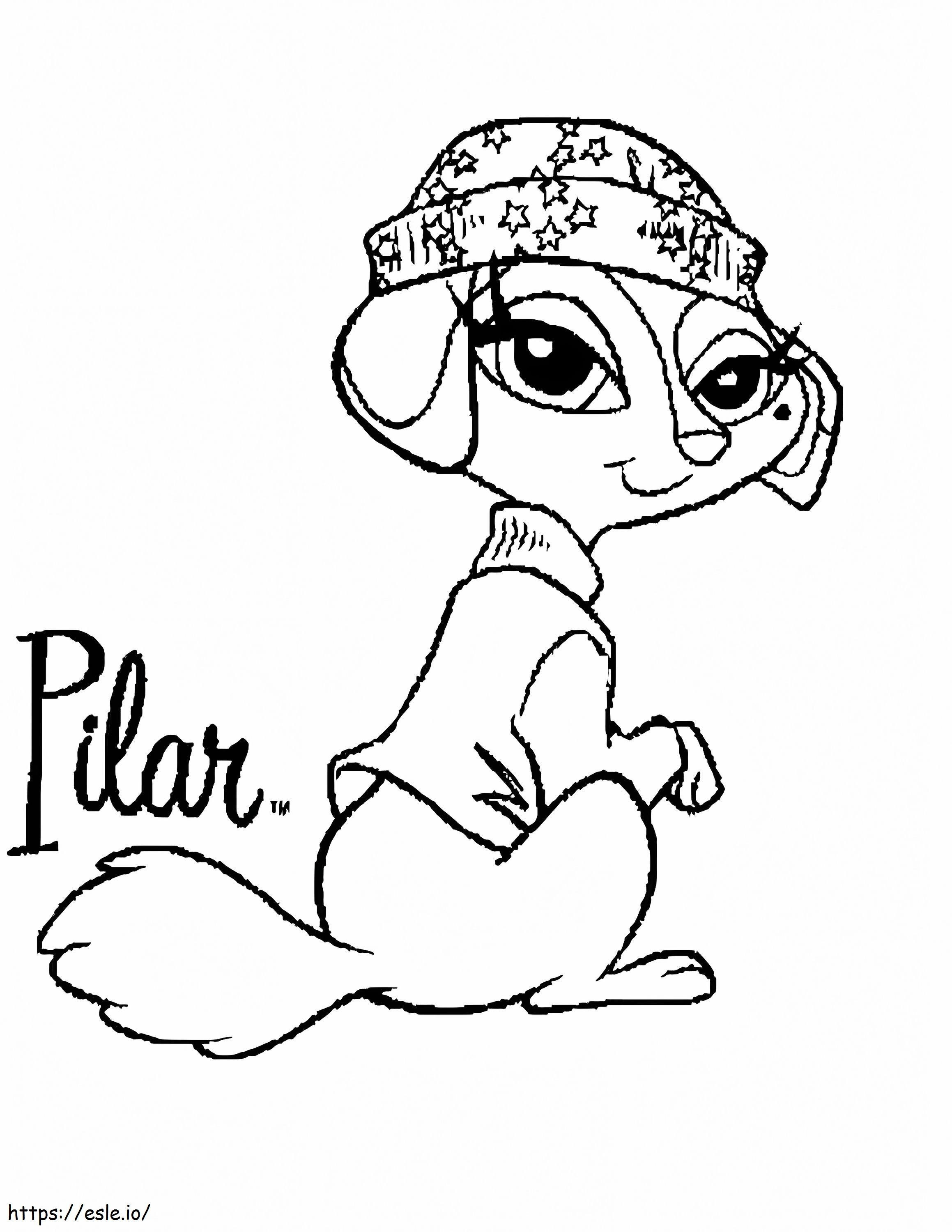 Pilar From Bratz Petz coloring page