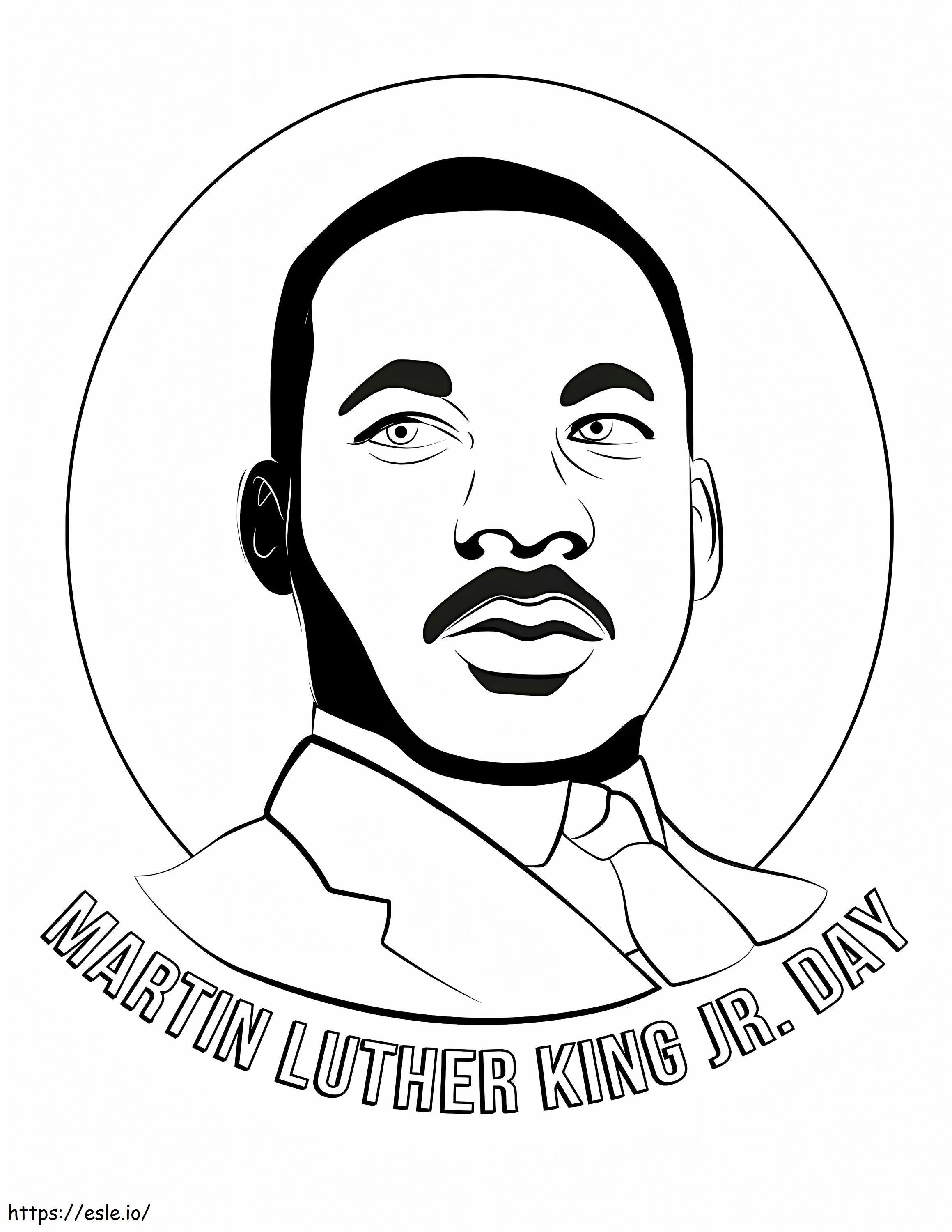 Martin Luther King Jr. 2 para colorear