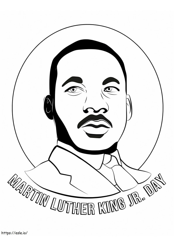 Martin Luther King Jr 2 para colorir