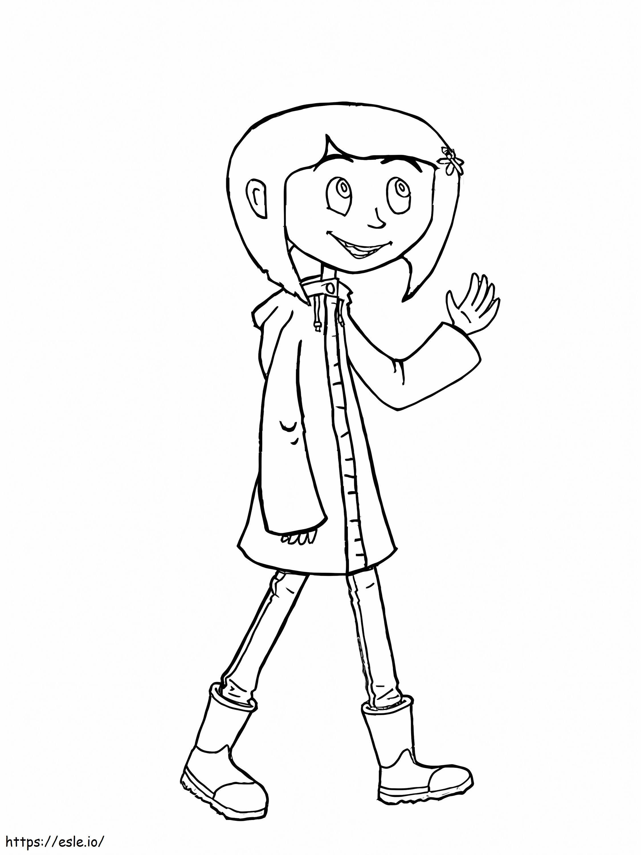 Coraline Funny coloring page