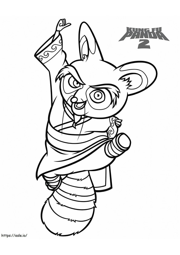 Kung Fu Po coloring page