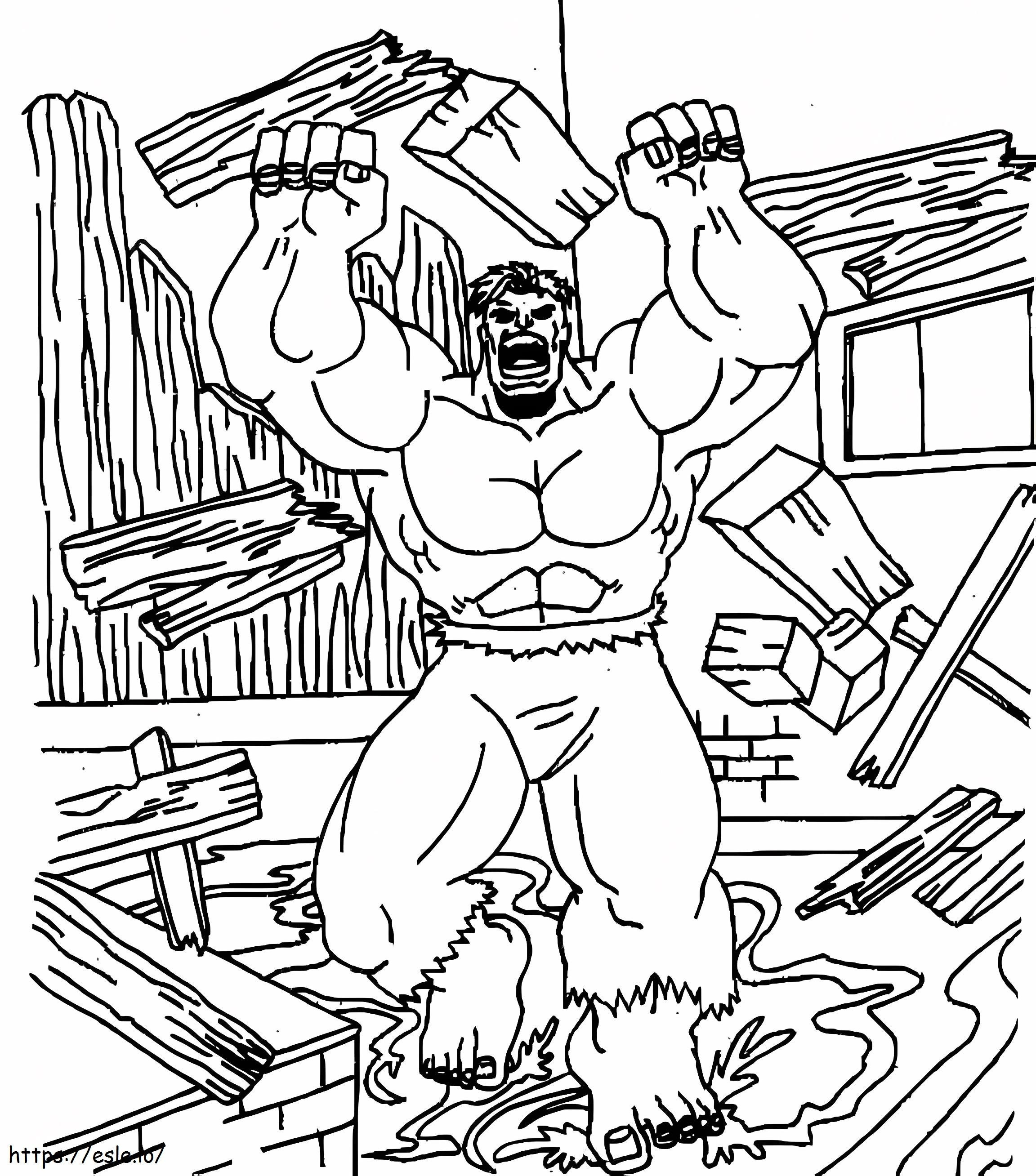 Hulk 6 kolorowanka