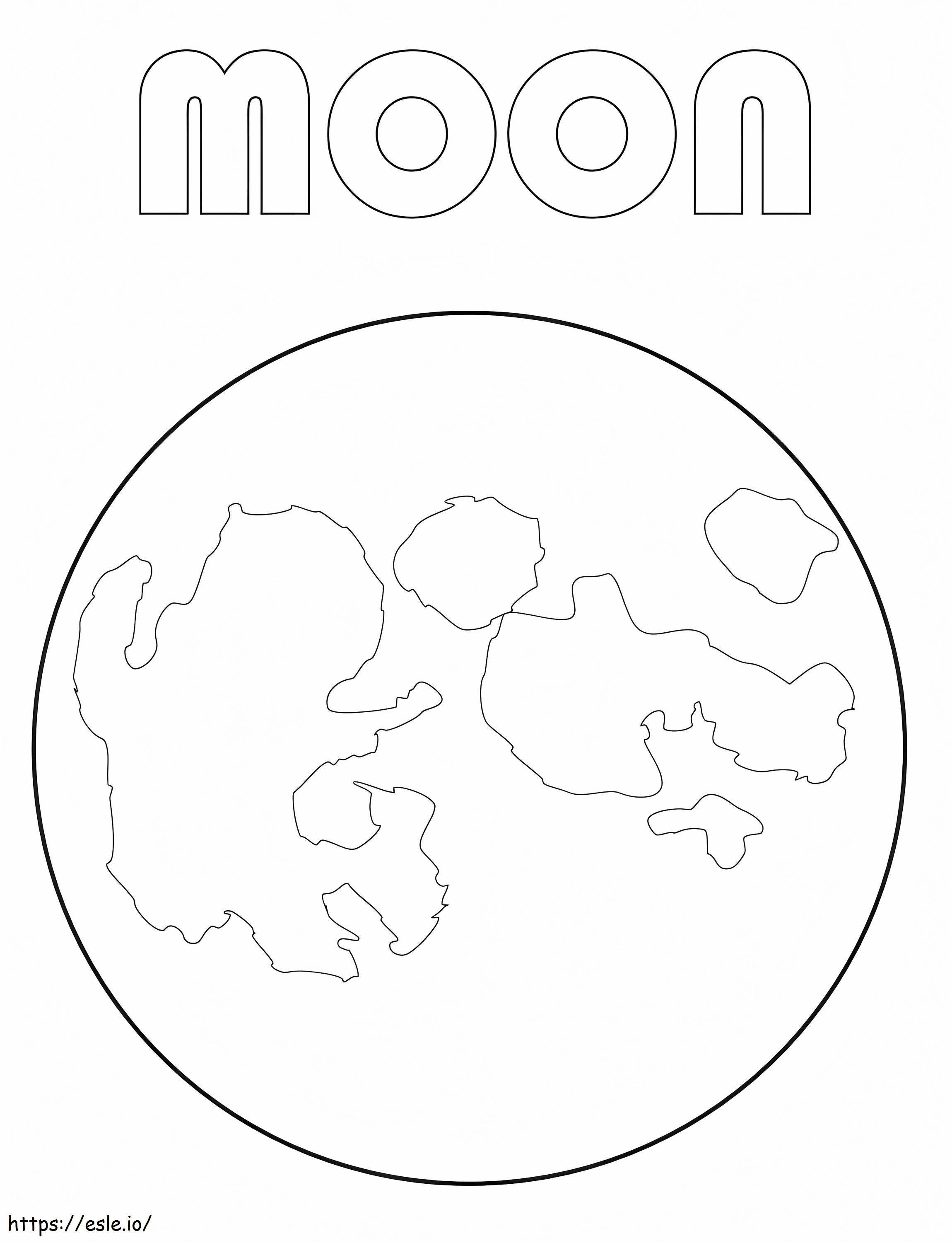 Moon 1 coloring page
