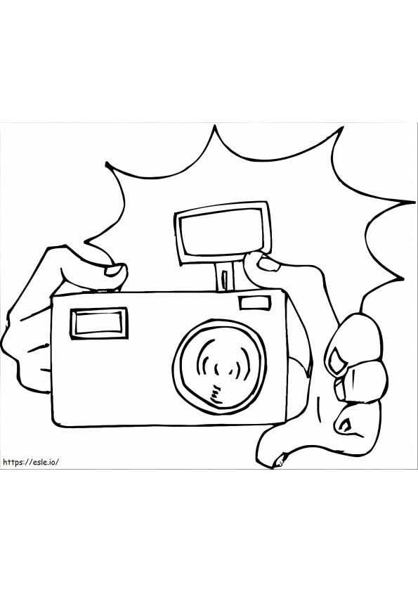 Printable Camera coloring page
