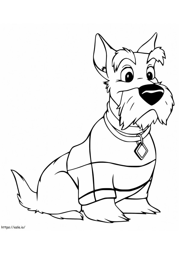 Jock Is Smiling coloring page