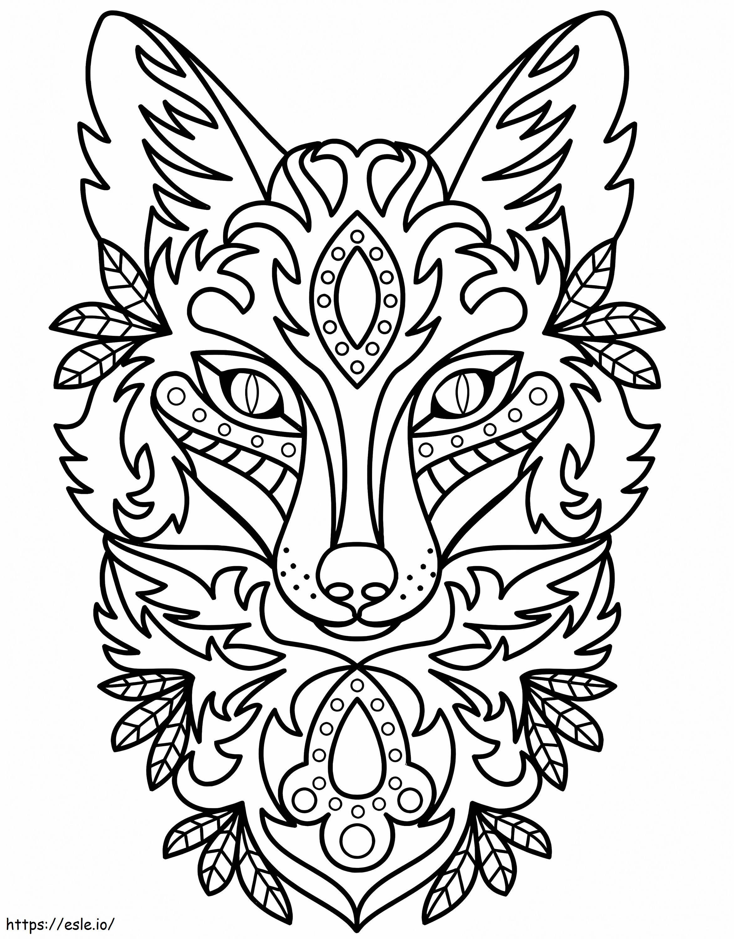 Cabeza Zentangle Zentangle ausmalbilder