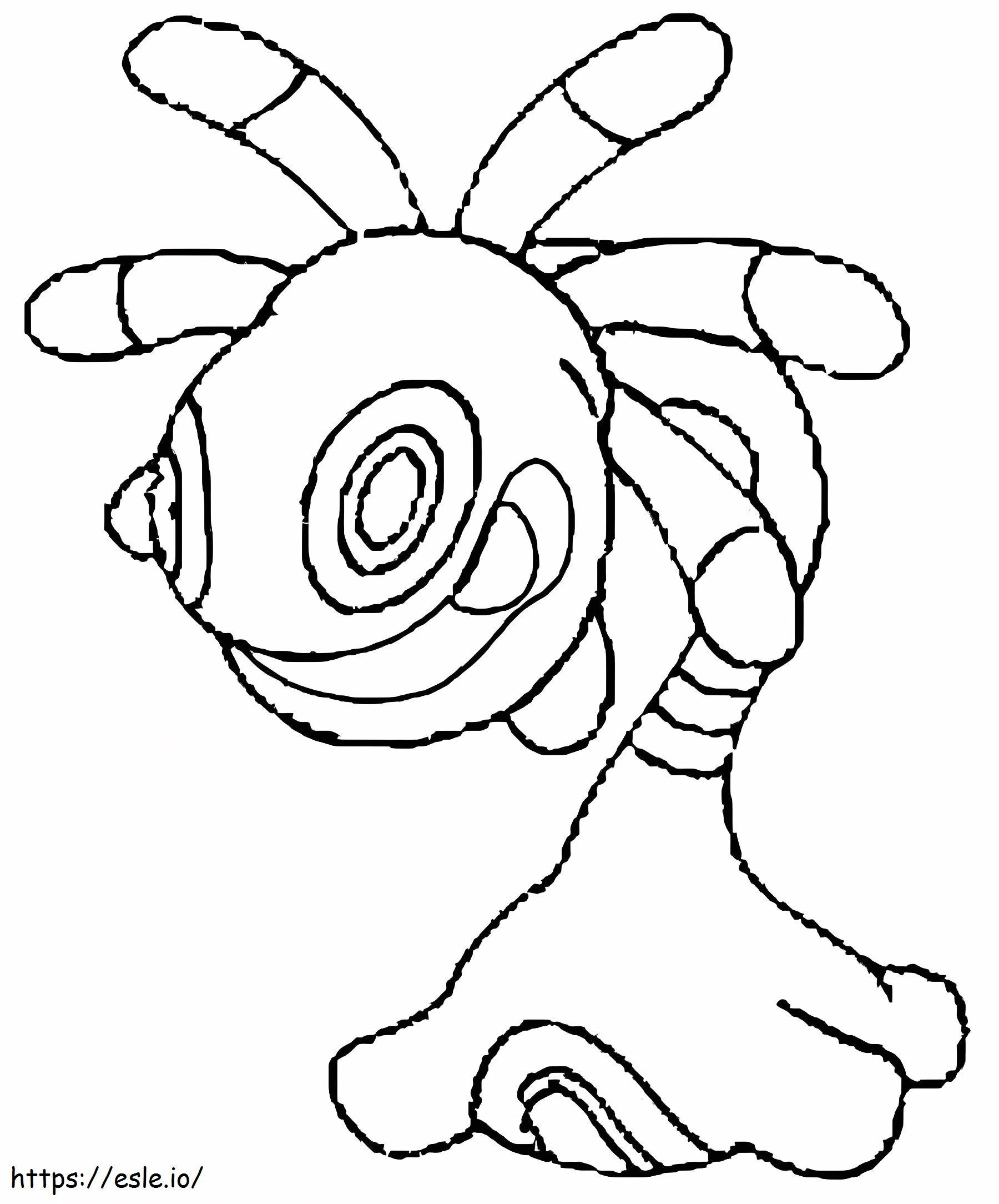 Cradily Gen 3 Pokemon coloring page