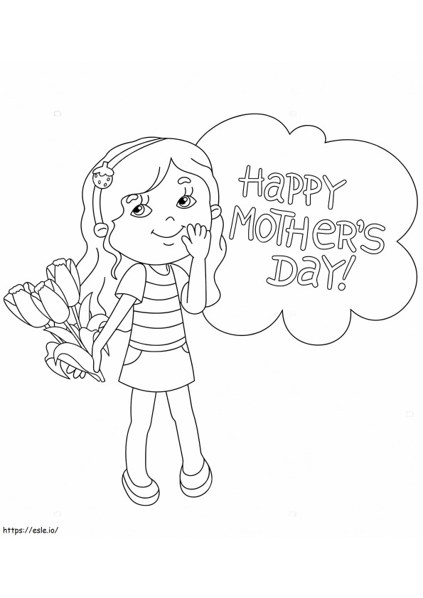 Flowers For Mom 5 coloring page