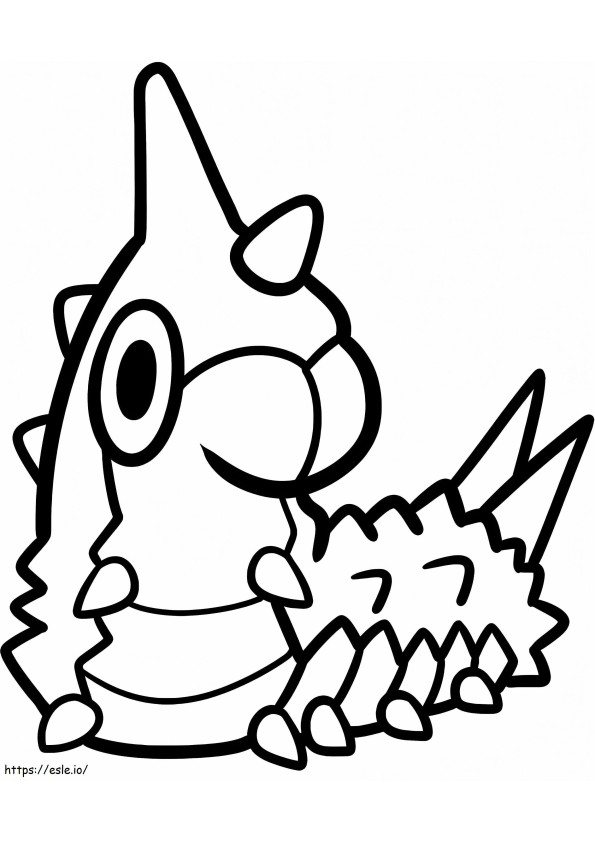 Wurmple Pokemon coloring page