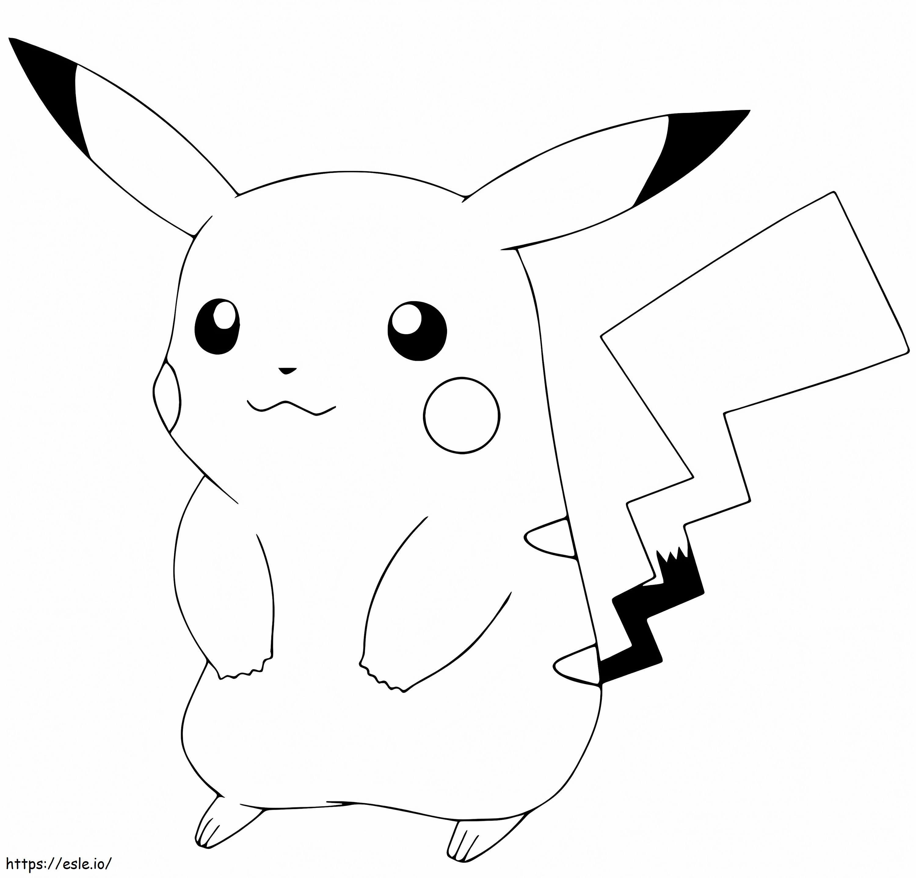 Coloriage Pokémon Go Pikachu à imprimer dessin