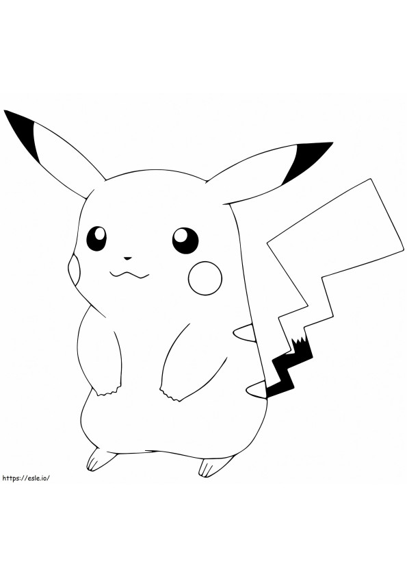 Pokemon Go Pikachu coloring page