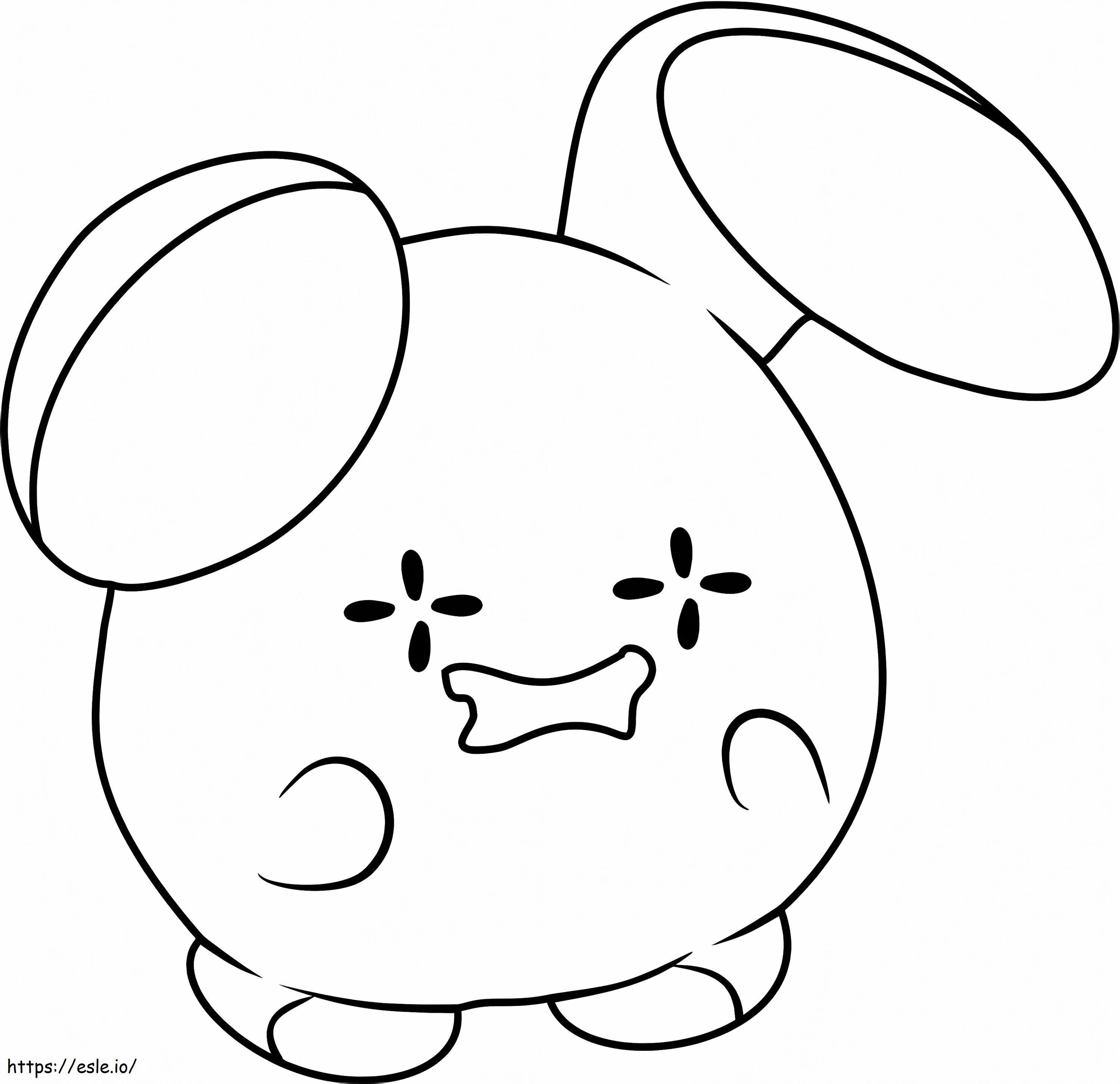 Whismur Pokemon coloring page
