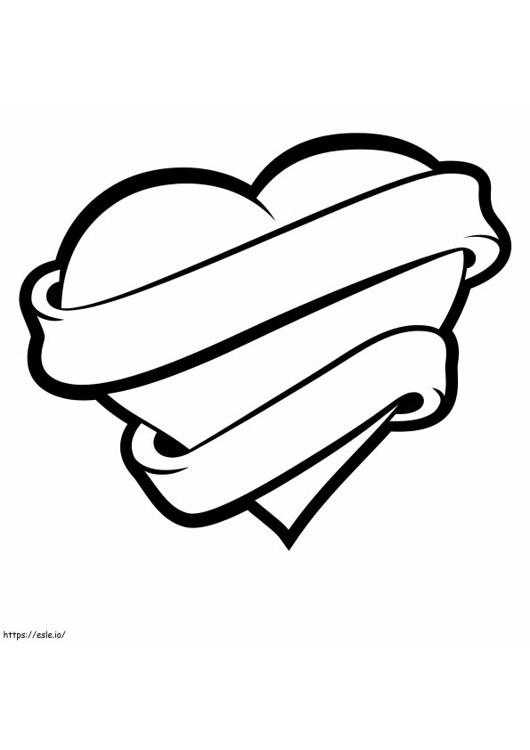 Heart Tattoo coloring page
