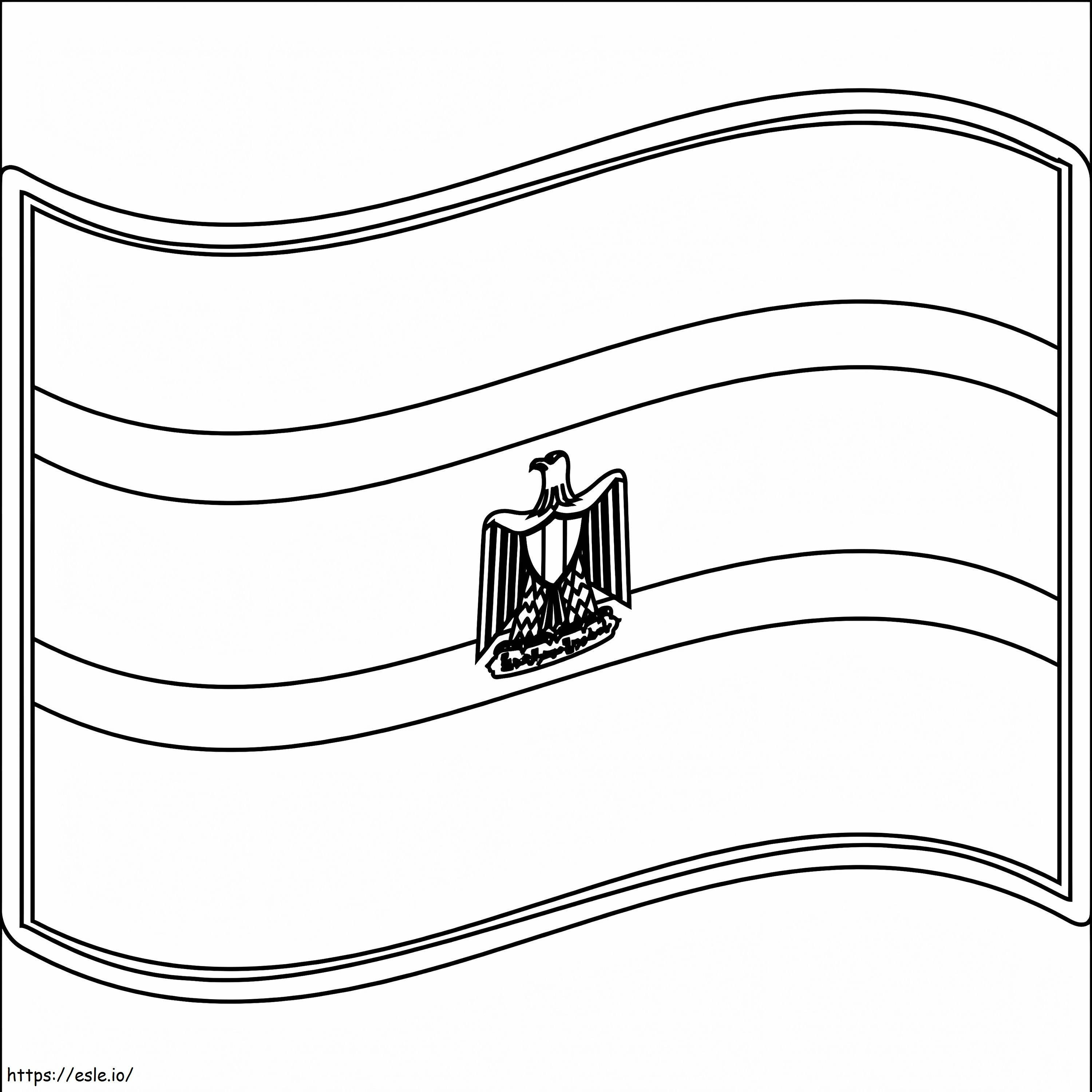 Egypt Flag coloring page