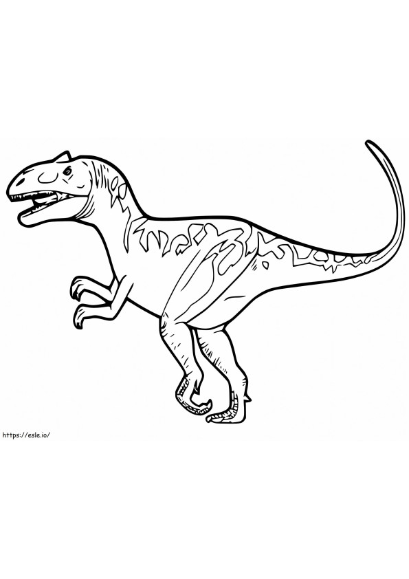 Allosaurus 1 Gambar Mewarnai