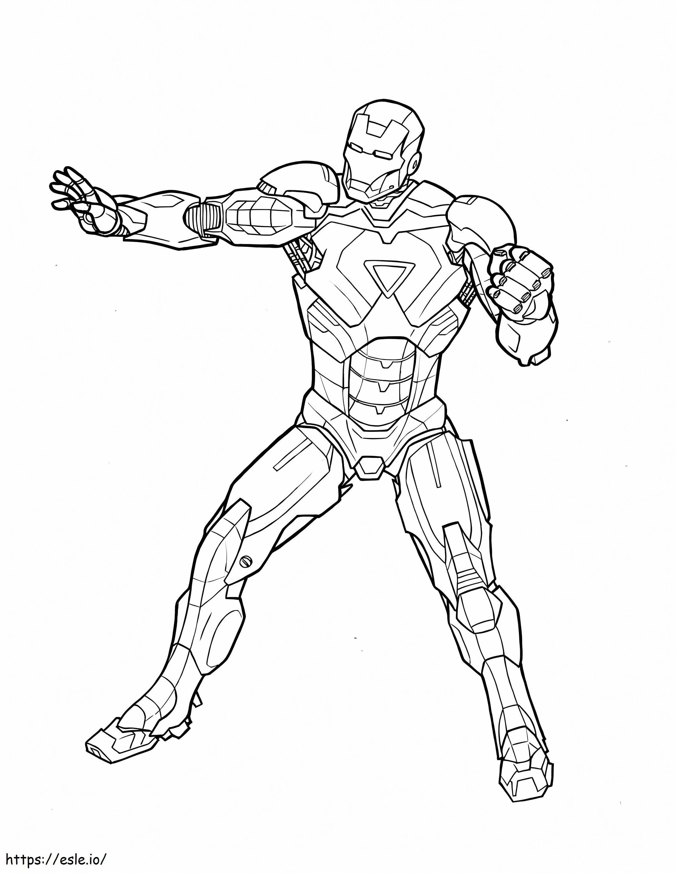 Klasyczny Iron Man kolorowanka