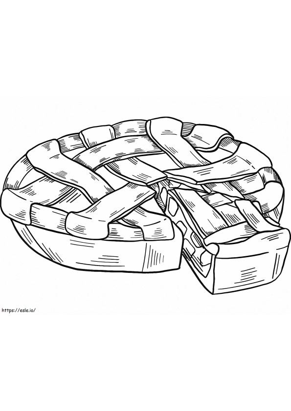 Apple Pie Printable coloring page