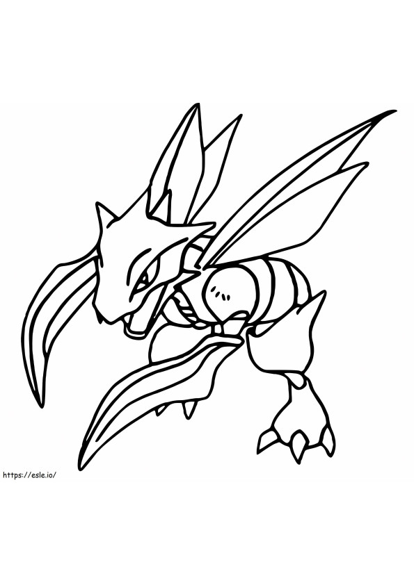 Pokemon Scyther coloring page
