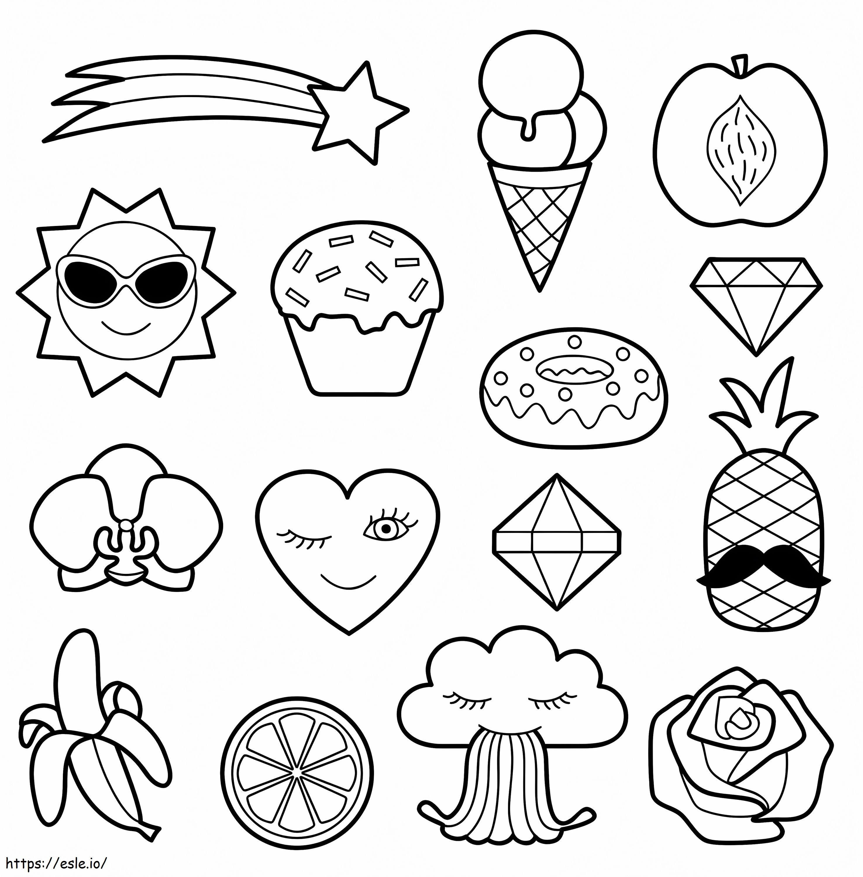 Cool Stickers coloring page