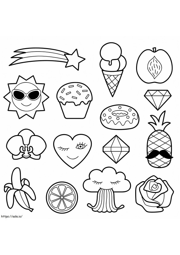 Cool Stickers coloring page