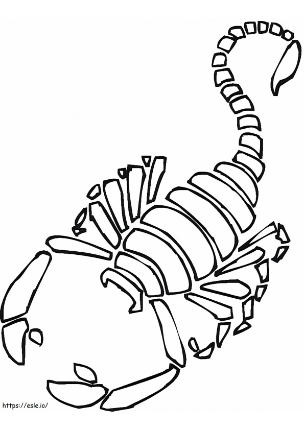 Scorpion 4 coloring page