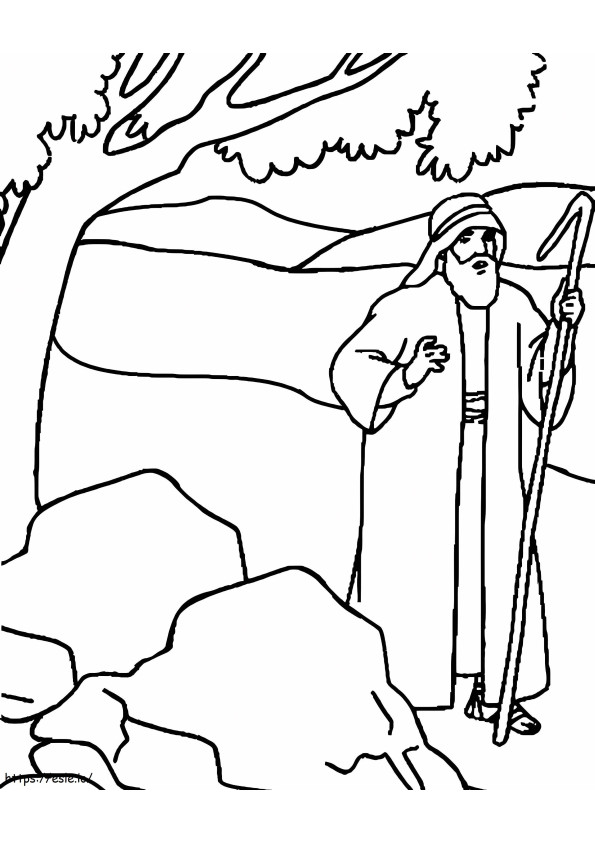 Bible Moses coloring page